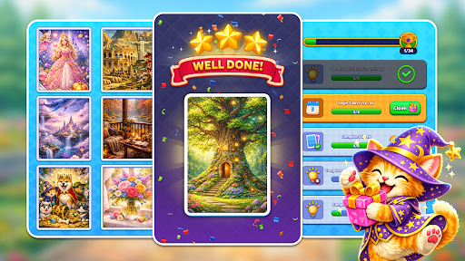 Jigsaw Solitaire: Jam Puzzle ekran görüntüsü