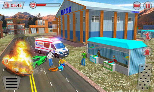 Ambulance Robot City Rescue ekran görüntüsü