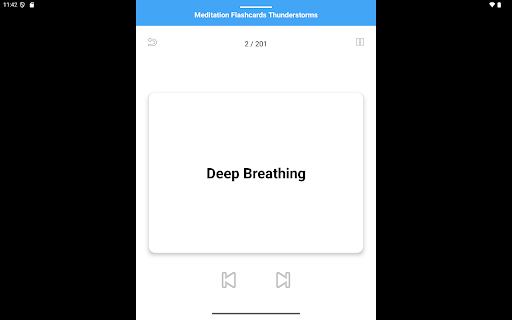 Meditation Flashcards Thunder ekran görüntüsü