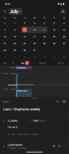 Notion Calendar ekran görüntüsü