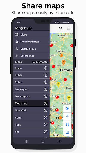 Megamap - Create pins & maps ekran görüntüsü