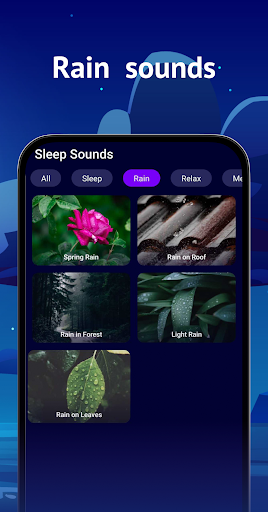 Sleep sounds - rain sounds ekran görüntüsü
