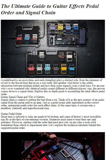 How to Play Guitar Pedals ekran görüntüsü