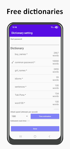 ZIP password recovery ekran görüntüsü