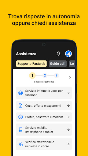 MyFastweb ekran görüntüsü