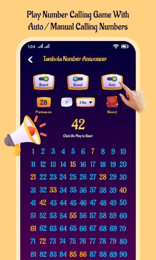 Tambola Number Announcer ekran görüntüsü
