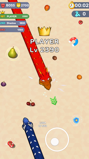 Worms .io Hungry Game ekran görüntüsü