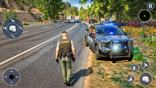 US Police Car Sim Cop Games ekran görüntüsü