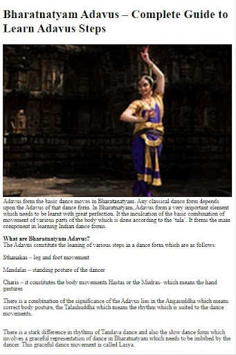 How to Dance Bharatanatyam ekran görüntüsü