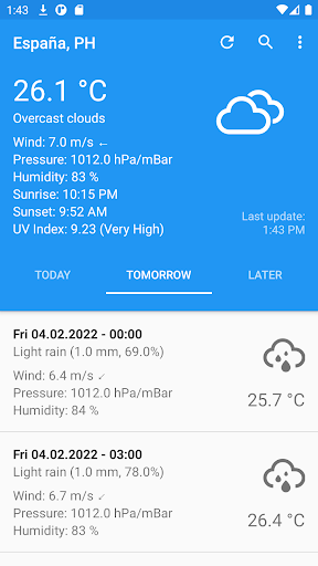 Hava ekran görüntüsü