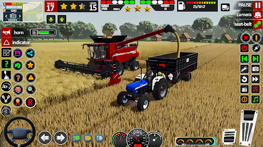 Indian Tractor Farm Driving 3d ekran görüntüsü