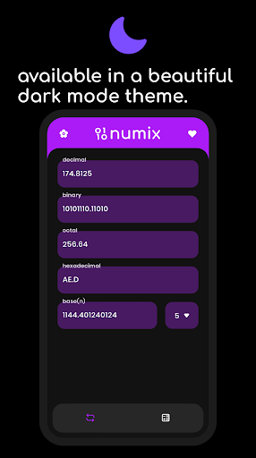 Numix: number base operations ekran görüntüsü