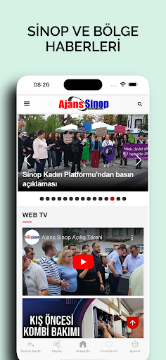Ajans Sinop ekran görüntüsü