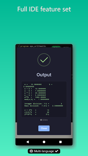 Fortran IDE, Compiler & AI ekran görüntüsü