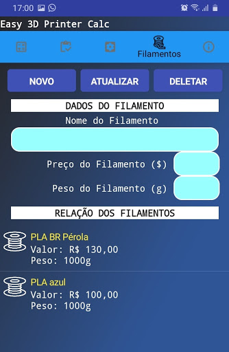 Easy 3D Printer Calc ekran görüntüsü