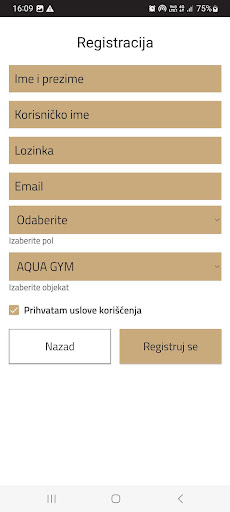 AQUA GYM VRSAC ekran görüntüsü