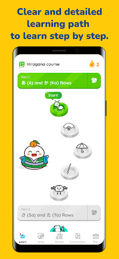 MochiKana Learn Hiragana ekran görüntüsü