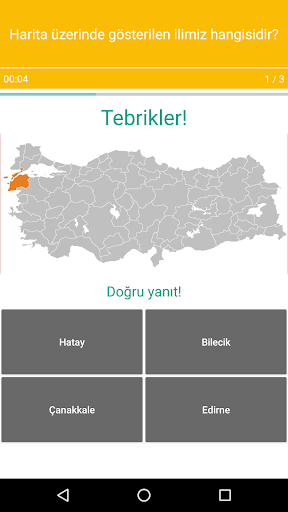 Harita Oyunu Türkiye: Şehirler ekran görüntüsü