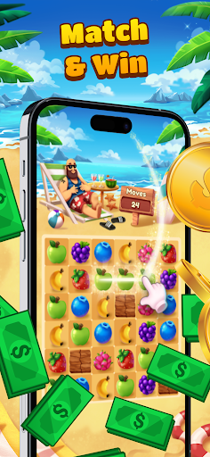 Tropical Crush: Win Cash Prize ekran görüntüsü