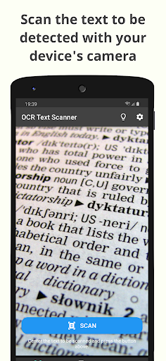 OCR Text Scanner ekran görüntüsü