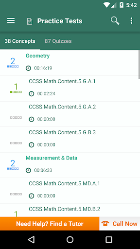 Common Core Math 5th Grade ekran görüntüsü