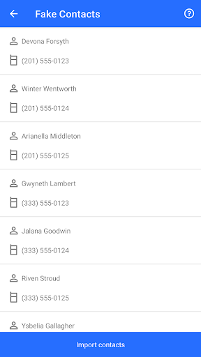 Fake Contacts: Privacy Shield ekran görüntüsü