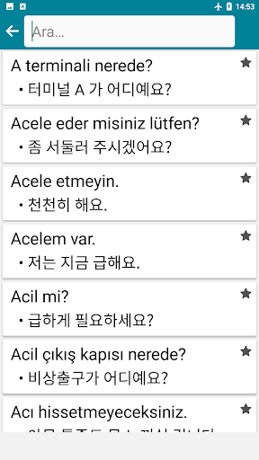 Korece - Türkçe ekran görüntüsü