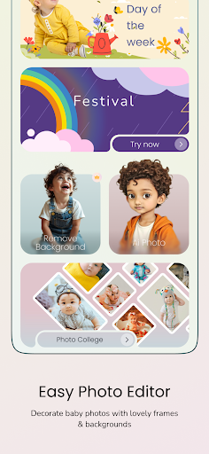Baby Photo Editor: Month Frame ekran görüntüsü