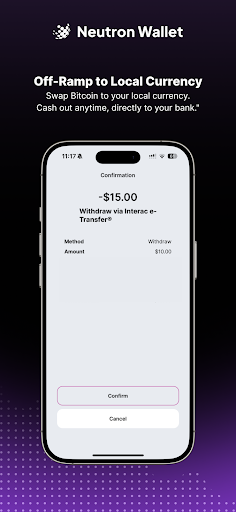 Neutron: LN Bitcoin Wallet ekran görüntüsü