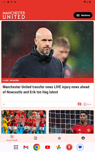 Manchester United News ekran görüntüsü