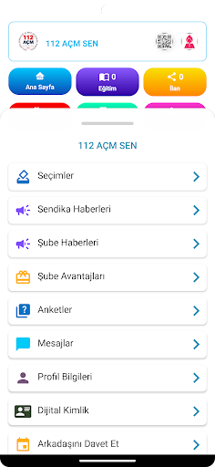112 ACM Sendikası ekran görüntüsü