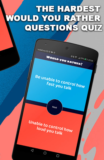 Would you rather? Quiz game ekran görüntüsü