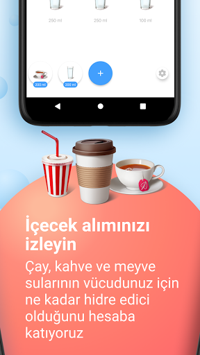 Su takipçisi. İçme hatırlatma ekran görüntüsü