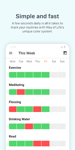 Way of Life: habit tracker ekran görüntüsü