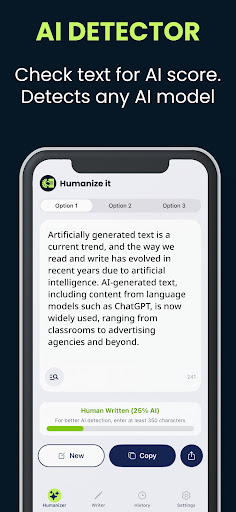 Humanize it - AI Humanizer ekran görüntüsü