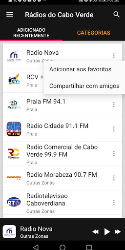 Cape Verde Radio Stations ekran görüntüsü