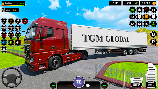 Euro Truck 3D Game Simulator ekran görüntüsü