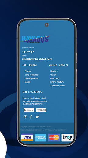Havabus ekran görüntüsü