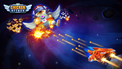 Chicken Attack: Galaxy Shooter ekran görüntüsü