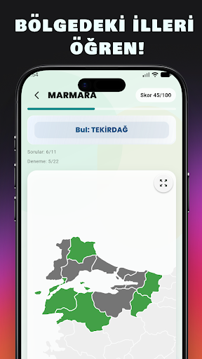 KPSS Coğrafya Harita 2026 ekran görüntüsü