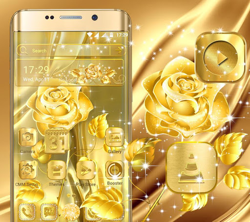 Golden Rose Launcher Theme ekran görüntüsü