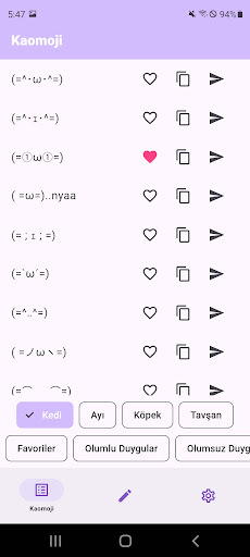 Kaomoji - Japon Emoji ekran görüntüsü