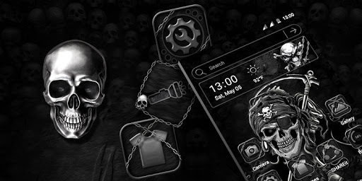Skull Devil Launcher Theme ekran görüntüsü