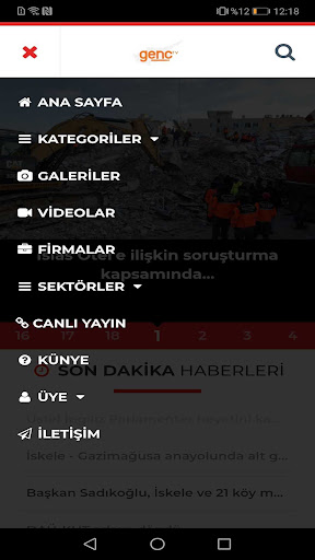 Kıbrıs Genç TV ekran görüntüsü