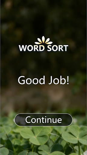 Word Sort ekran görüntüsü