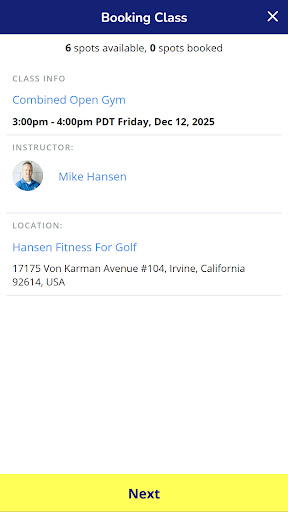 Hansen Fitness For Golf ekran görüntüsü
