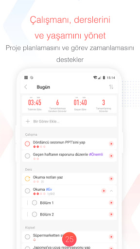Focus To-Do: Pomodoro&Görevler ekran görüntüsü