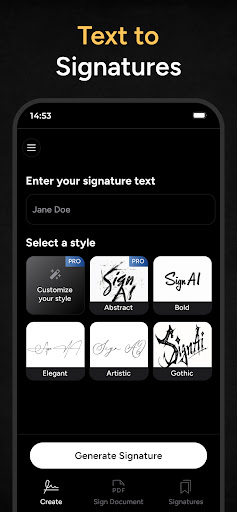 Sign AI - AI Signature Maker ekran görüntüsü