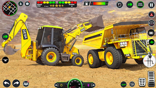 jcb ekskavatör- 3d kamyon oyun ekran görüntüsü