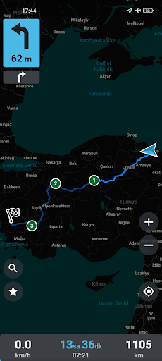 Organic Maps: Haritalar ve GPS ekran görüntüsü
